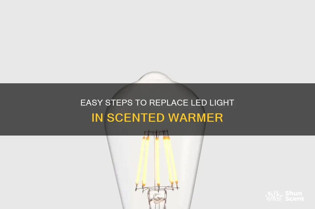 how to replace a led light in a scented warmer