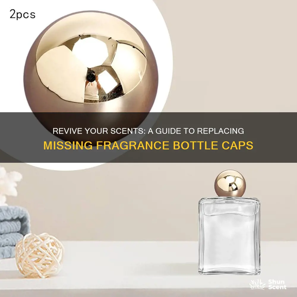 how to replace missing tops of fragrance bottles