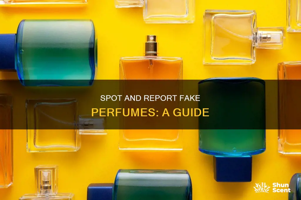 how to report fake perfume