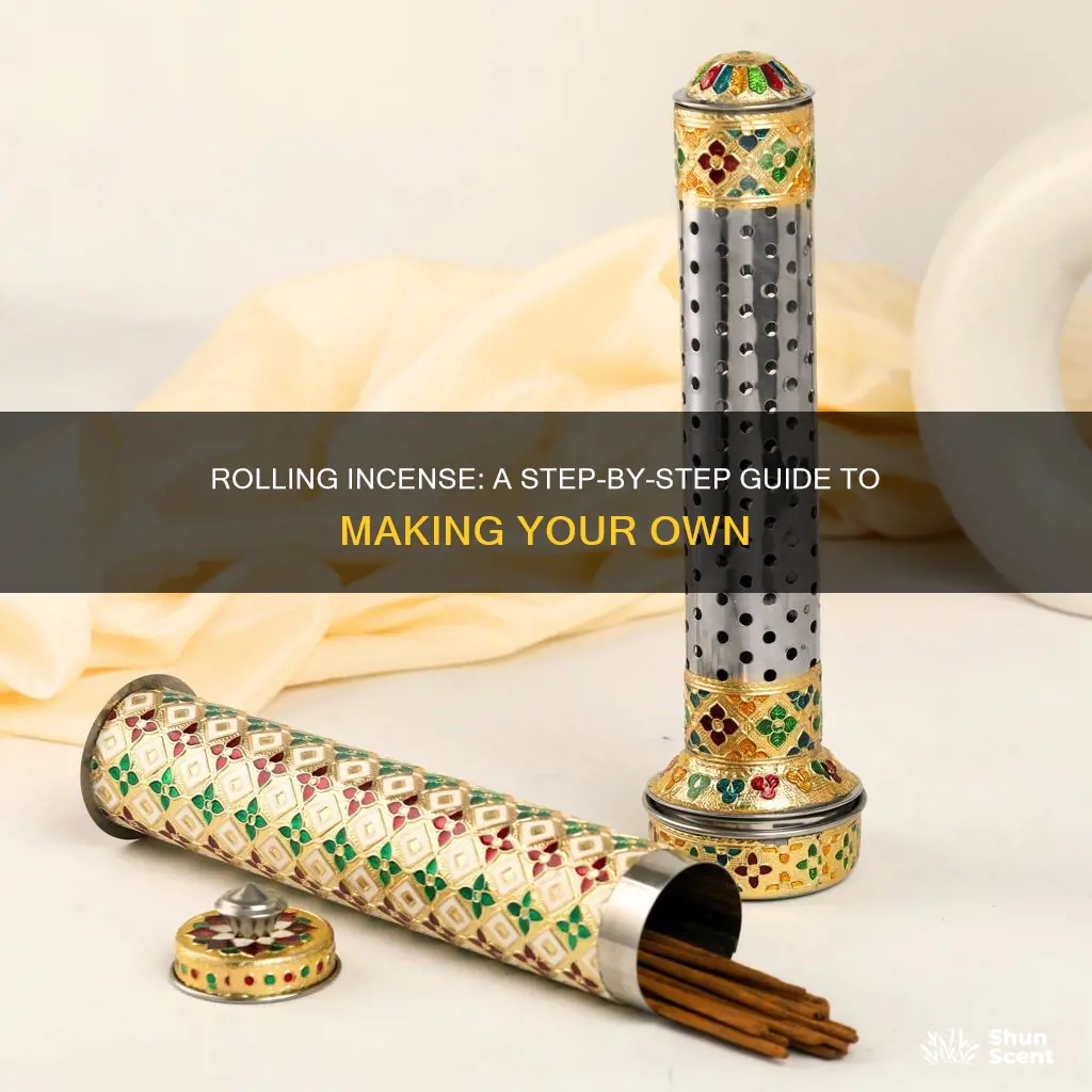 how to roll incense