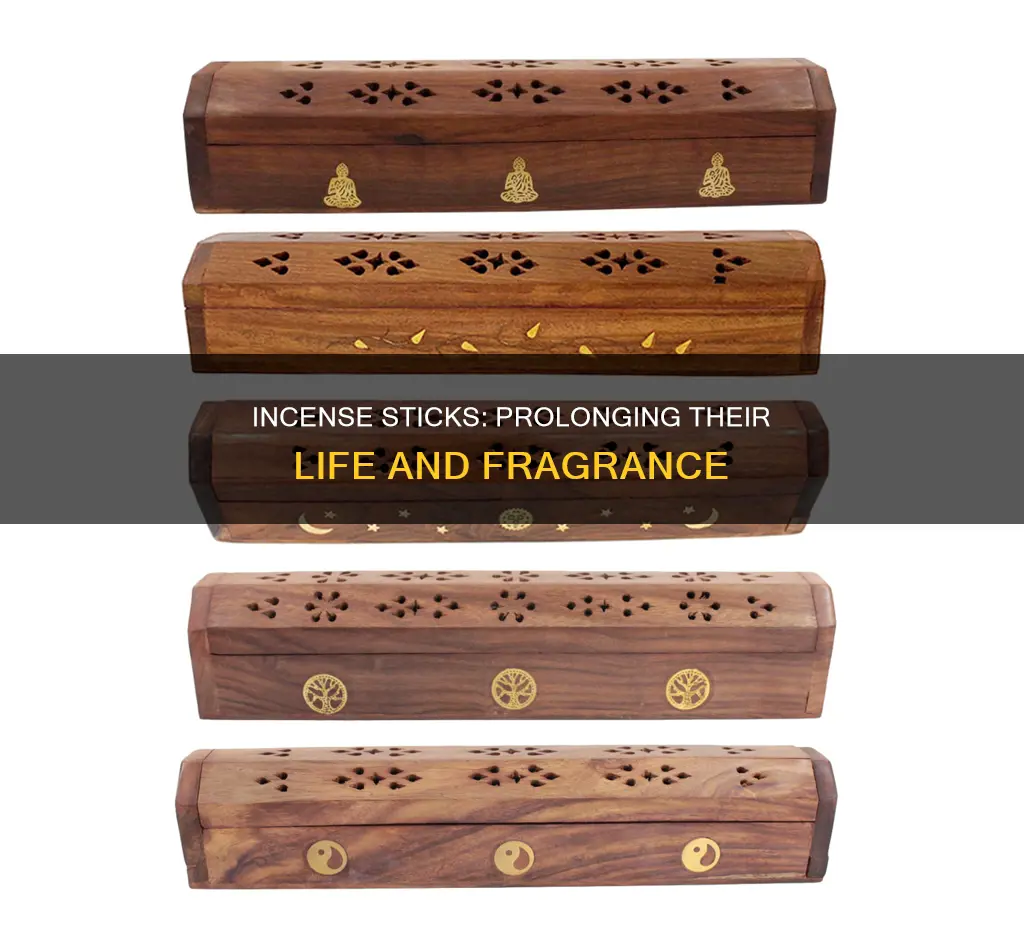 how to save incense stick