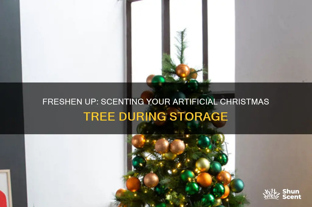 how to scent a artificial christmas tree while in storage