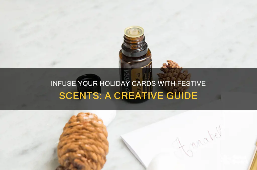 how to scent a holiday card