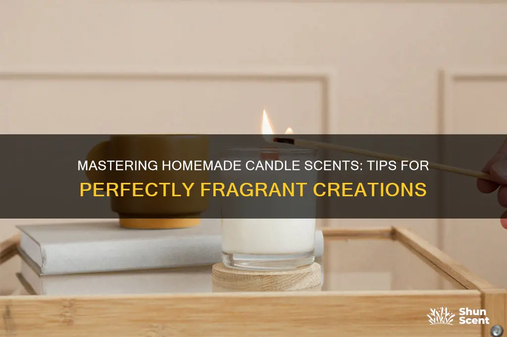 how to scent a homemadde candle