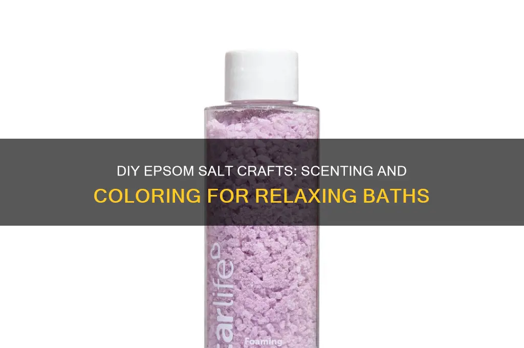 how to scent and color epsom salts