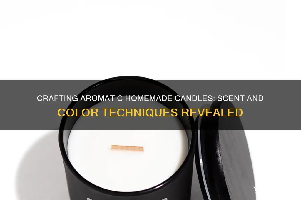 how to scent and color homemade candles