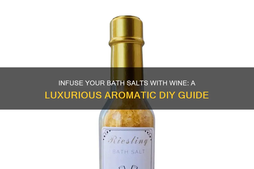 how to scent bath salts with wine