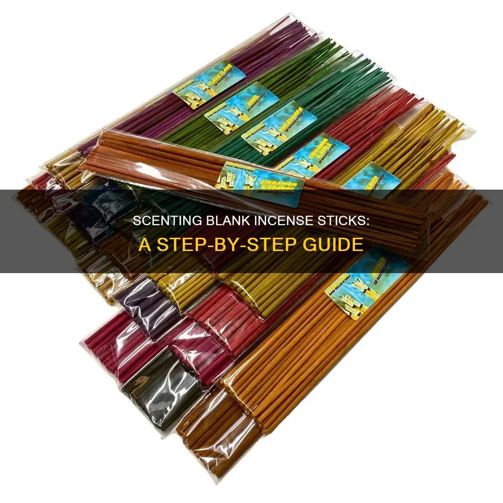 how to scent blank incense sticks