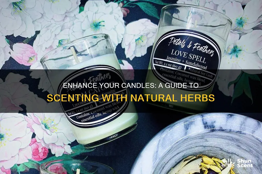 how to scent candles with herbs