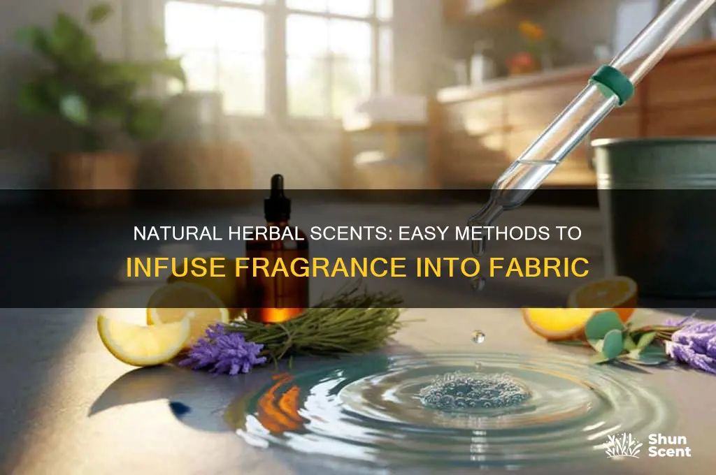 how to scent cloth herbal