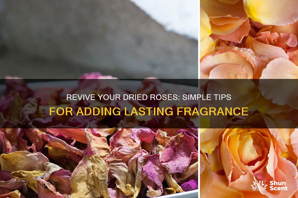 how to scent dried roses