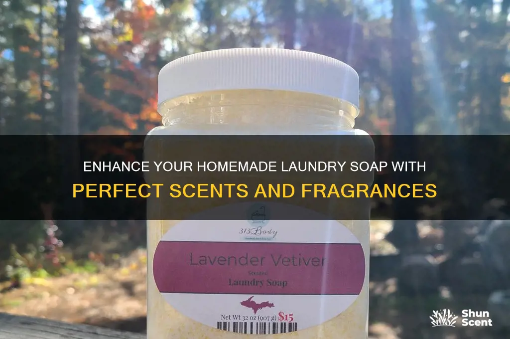 how to scent homemade laundry soap