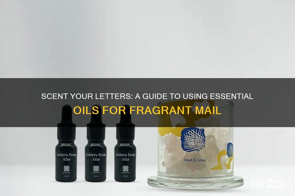 how to scent letters with essential oils