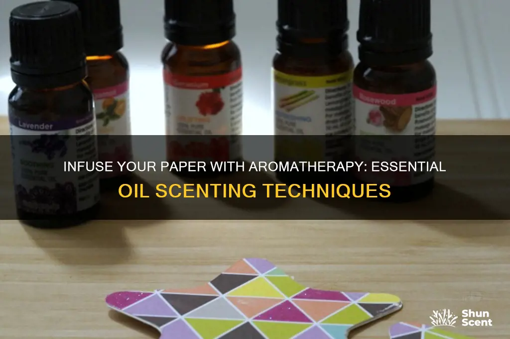 how to scent paper with essential oils