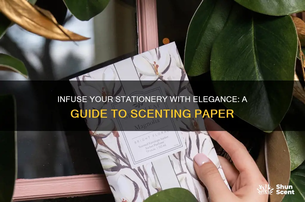 how to scent stationery