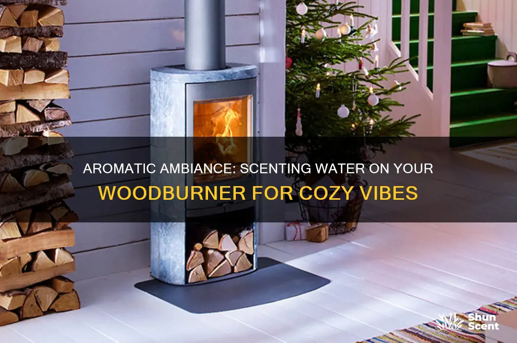 how to scent water on woodburner