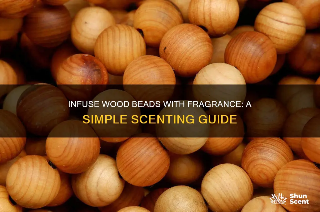 how to scent wood beads