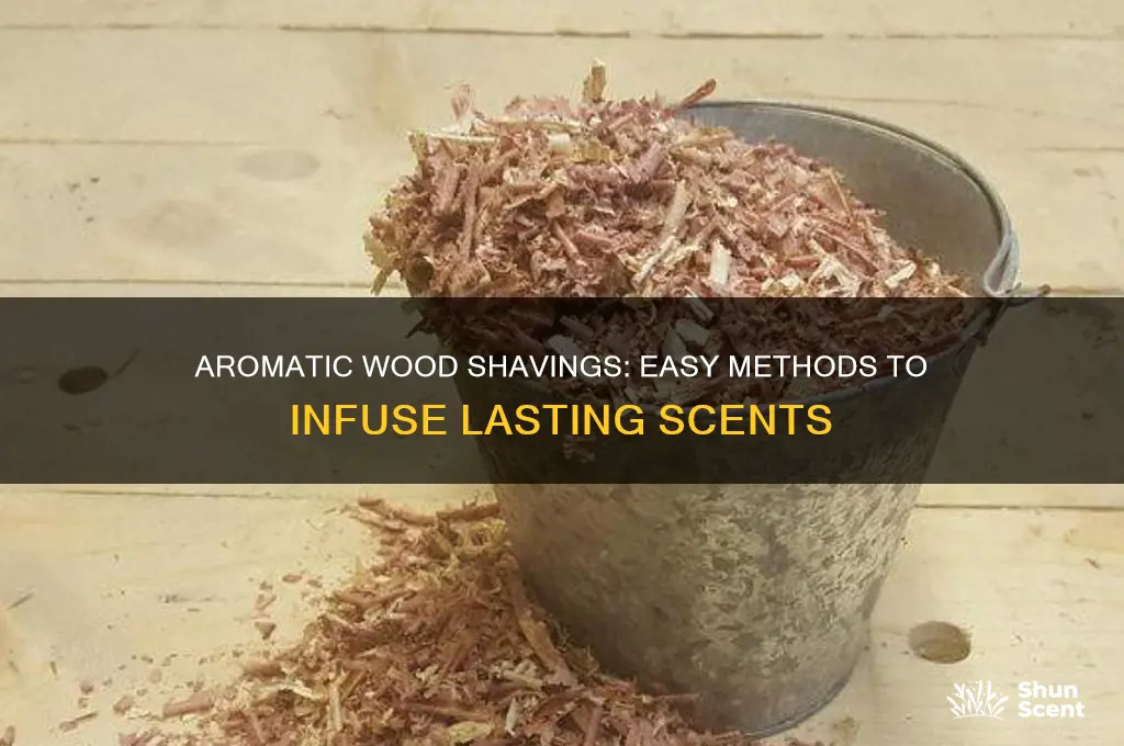 how to scent wood shavings