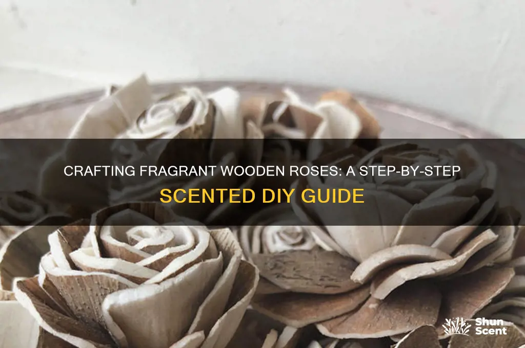 how to scented wooden roses