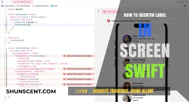 Mastering SwiftUI: Centering Labels on Screen with Ease