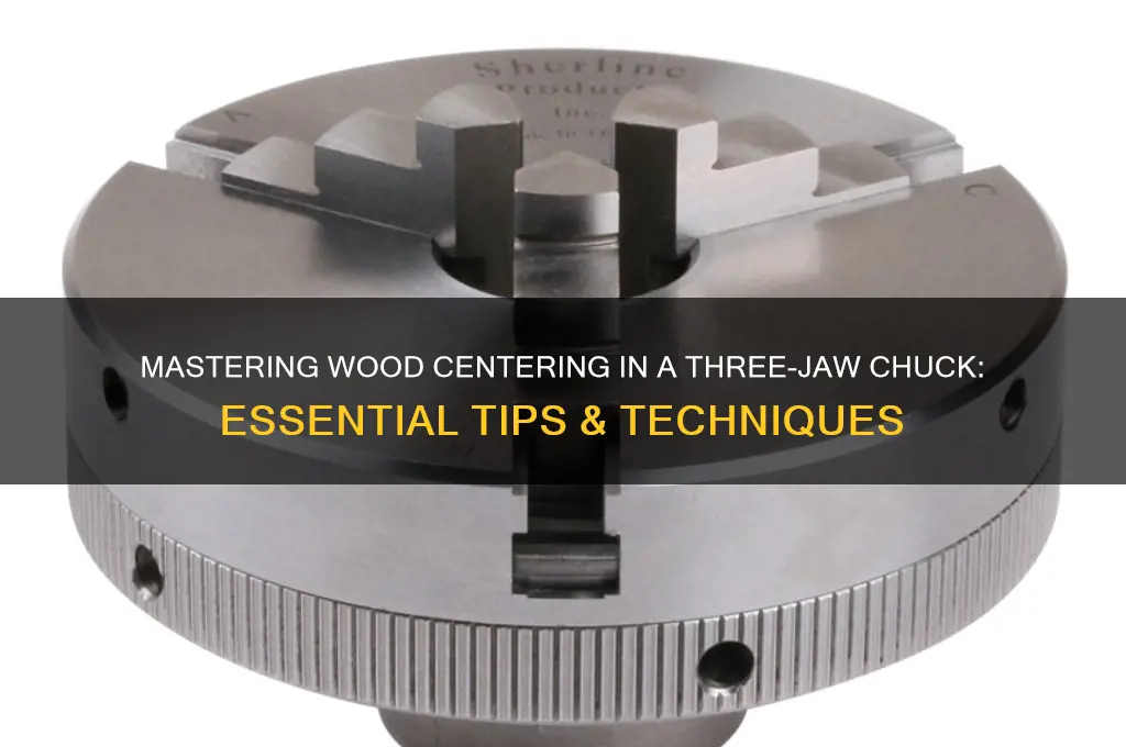 how to scenter wood in a three jaw chuck
