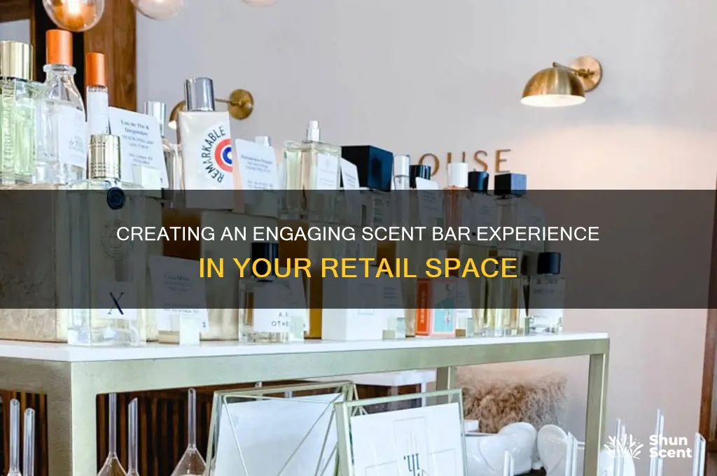 how to set up a scent bar in my store