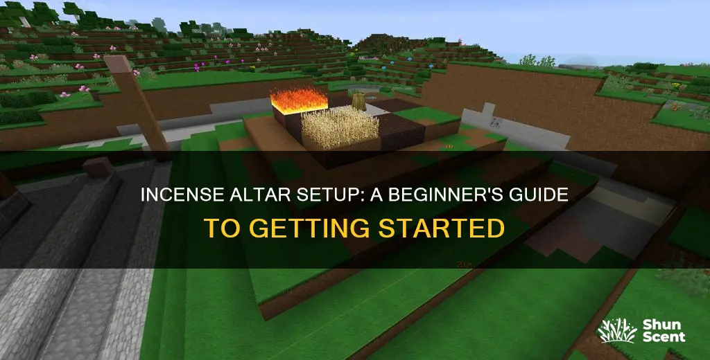 how to setup incense altar