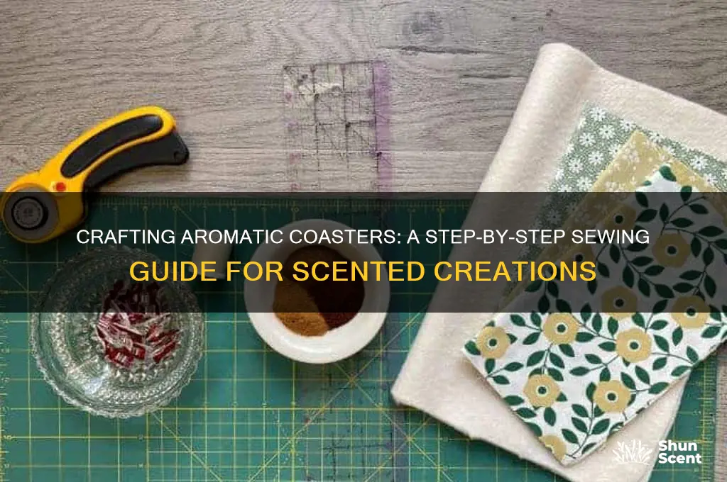 how to sew scented coaster