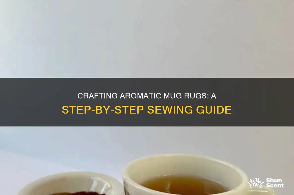 how to sew scented mug rugs