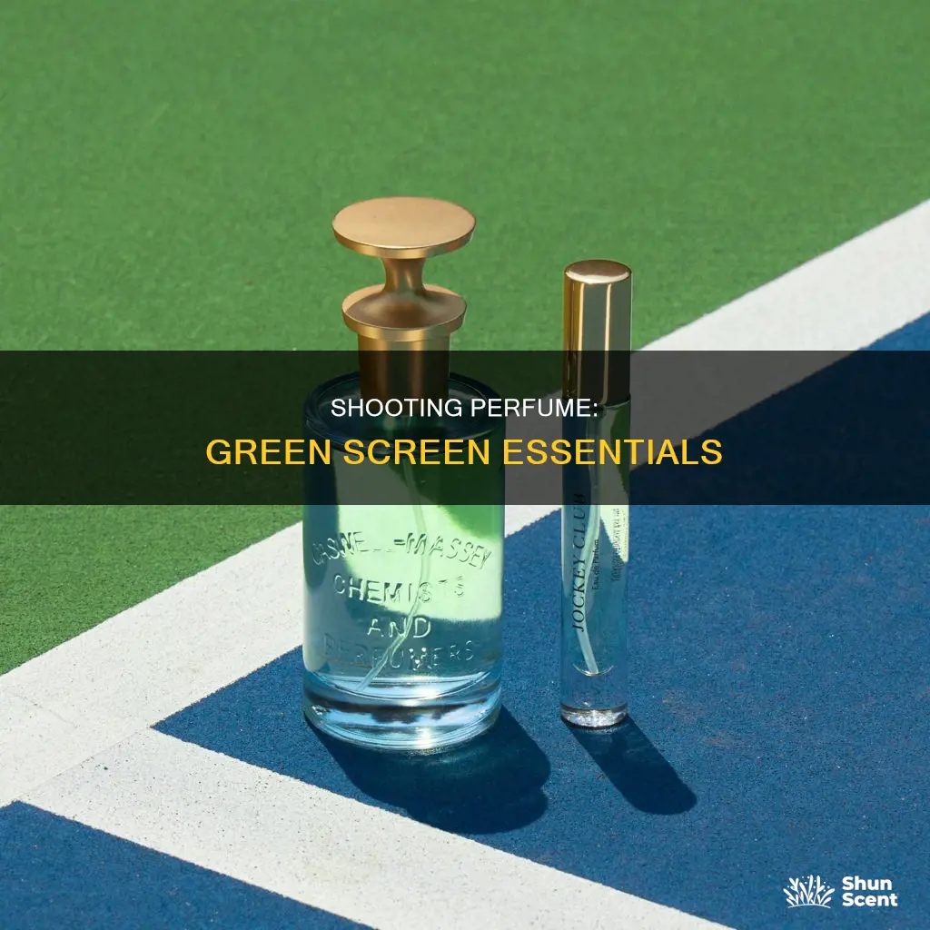 how to shoot perfume bottle on green screen