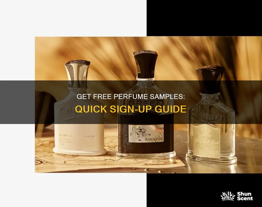 how to sign up for free perfume samples
