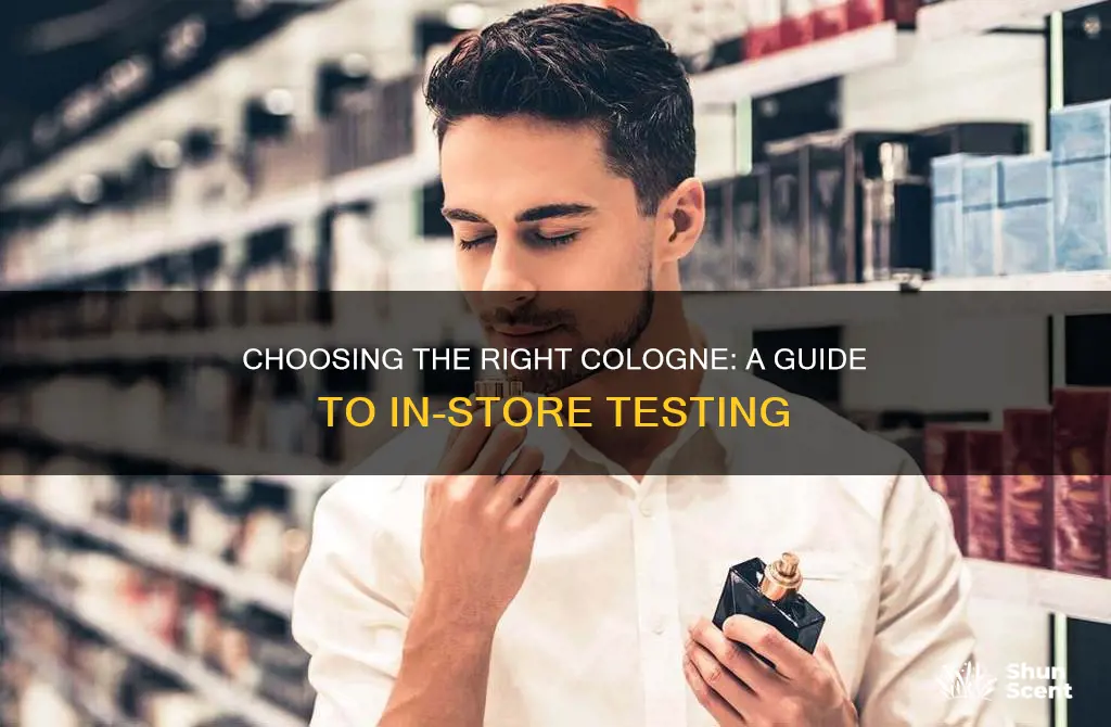 how to smell colognes in stores