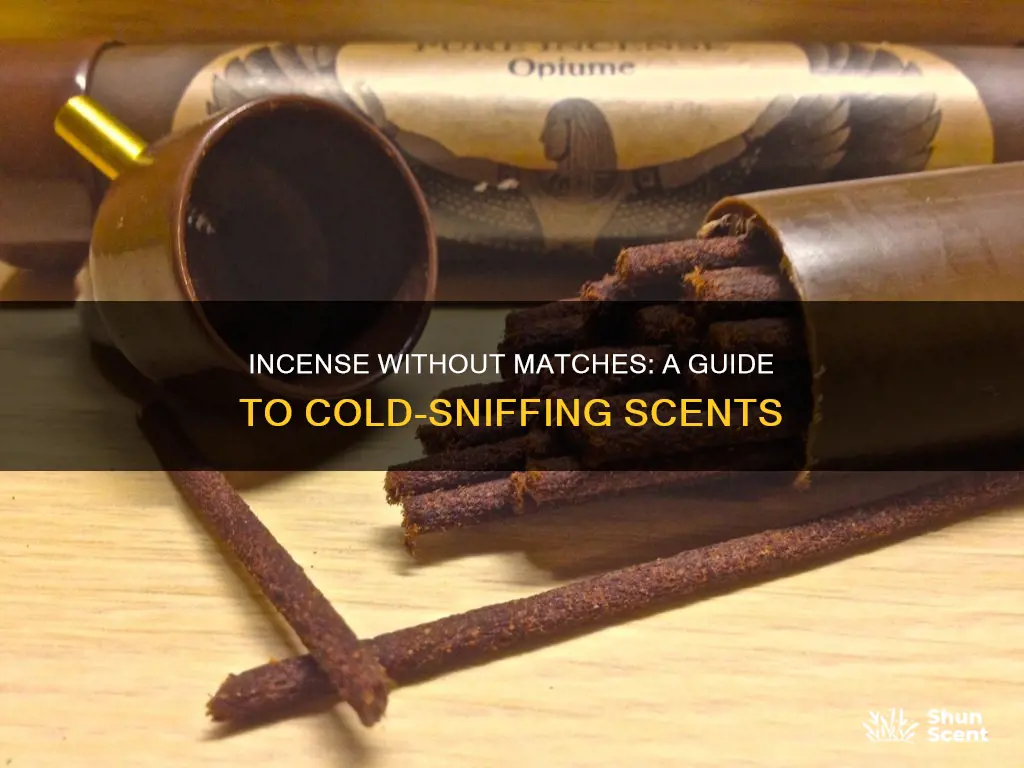 how to smell incense without smoke burn
