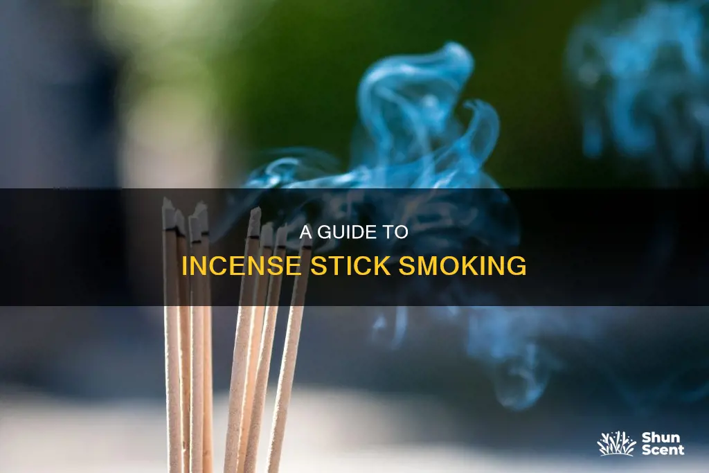 how to smoke an incense stick