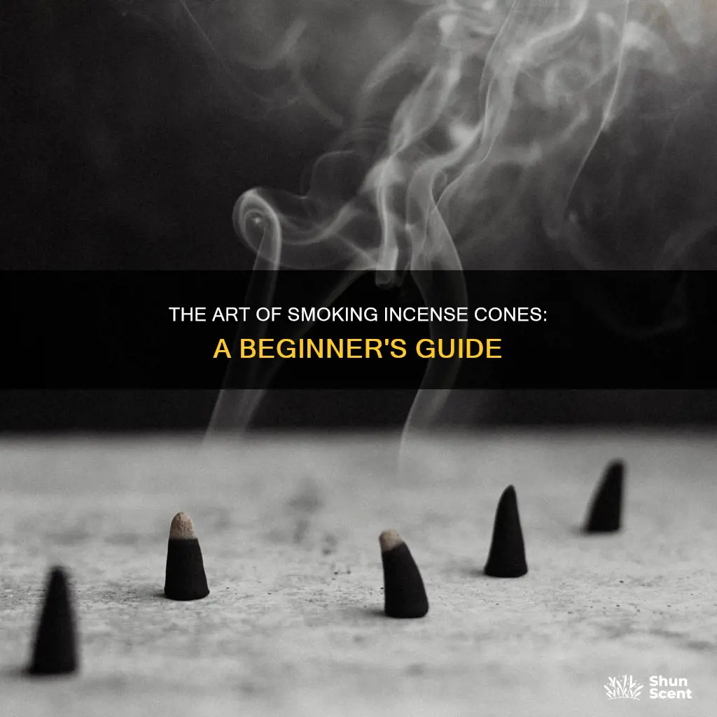 how to smoke incense cones