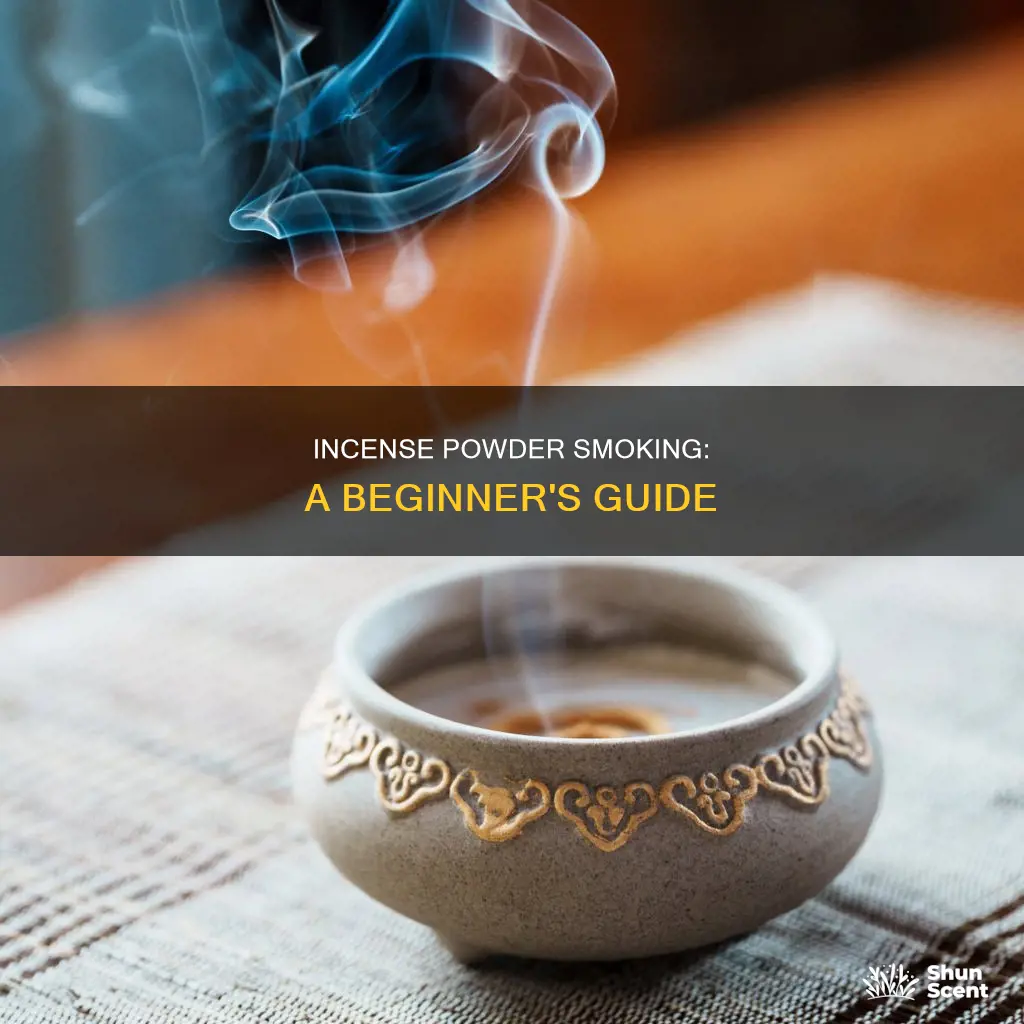 how to smoke incense powder