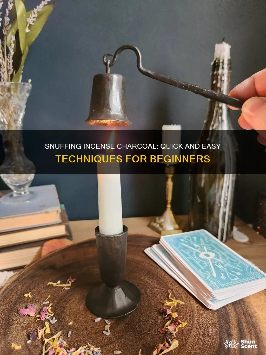 how to snuff out incense charcoal