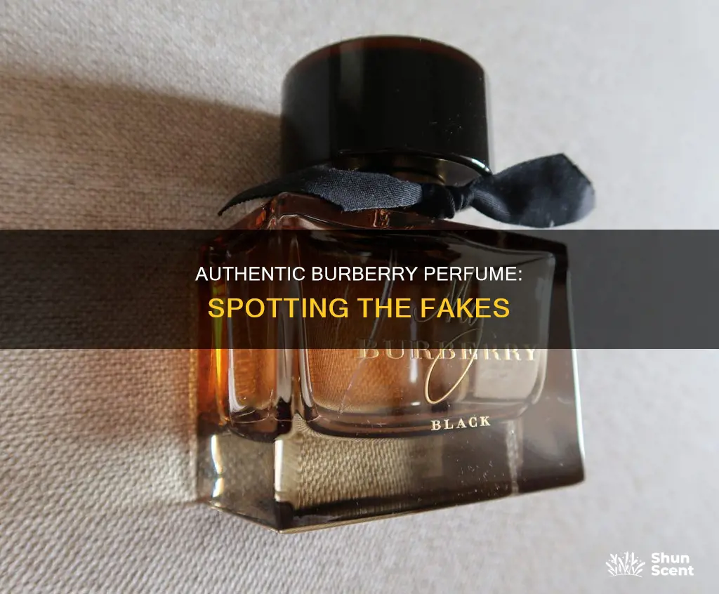 how to spot a fake burberry perfume