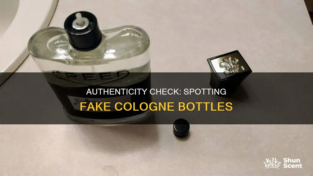 how to spot a fake cologne bottle