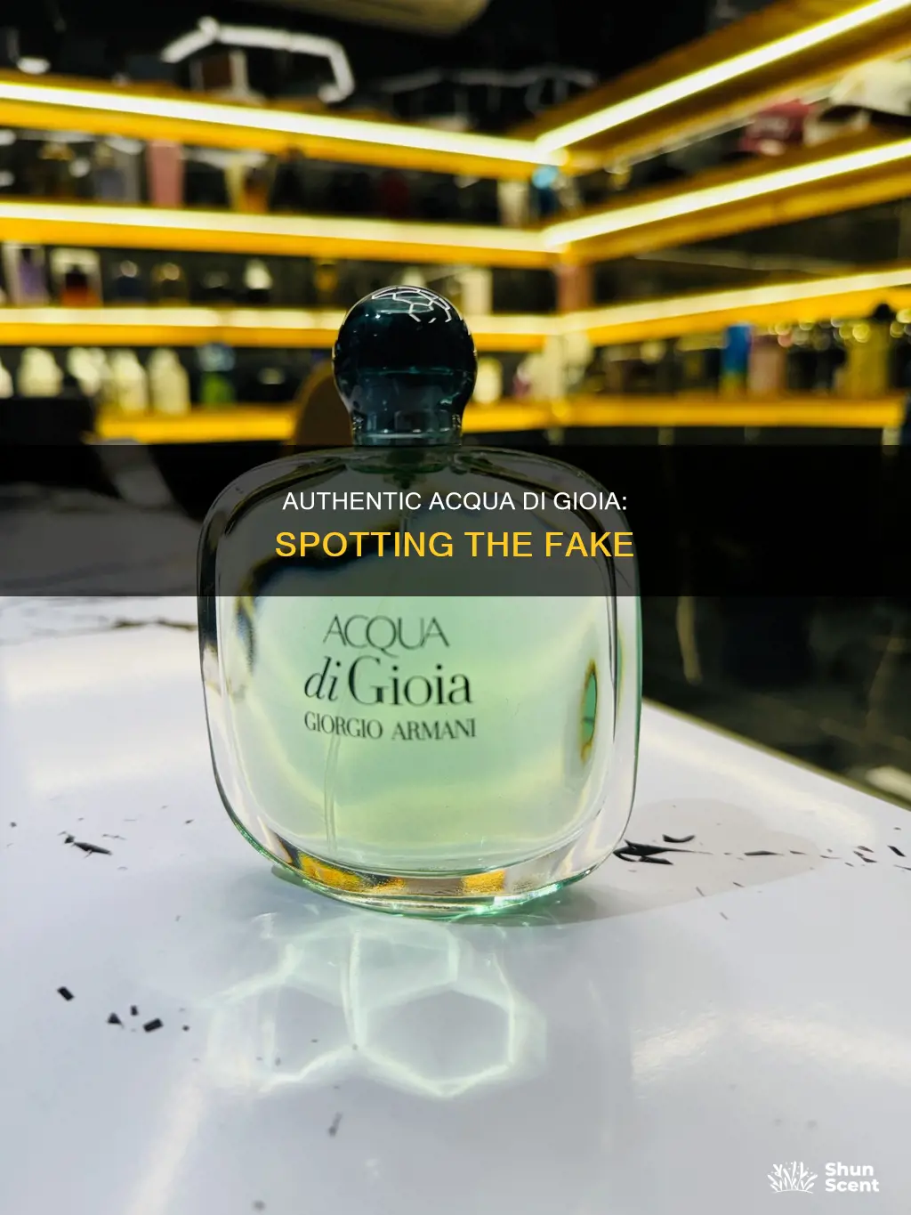 how to spot fake acqua di gioia perfume