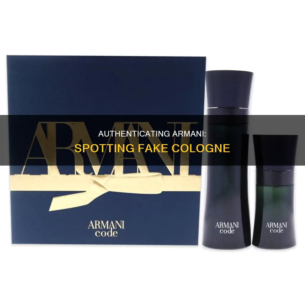 how to spot fake armani cologne