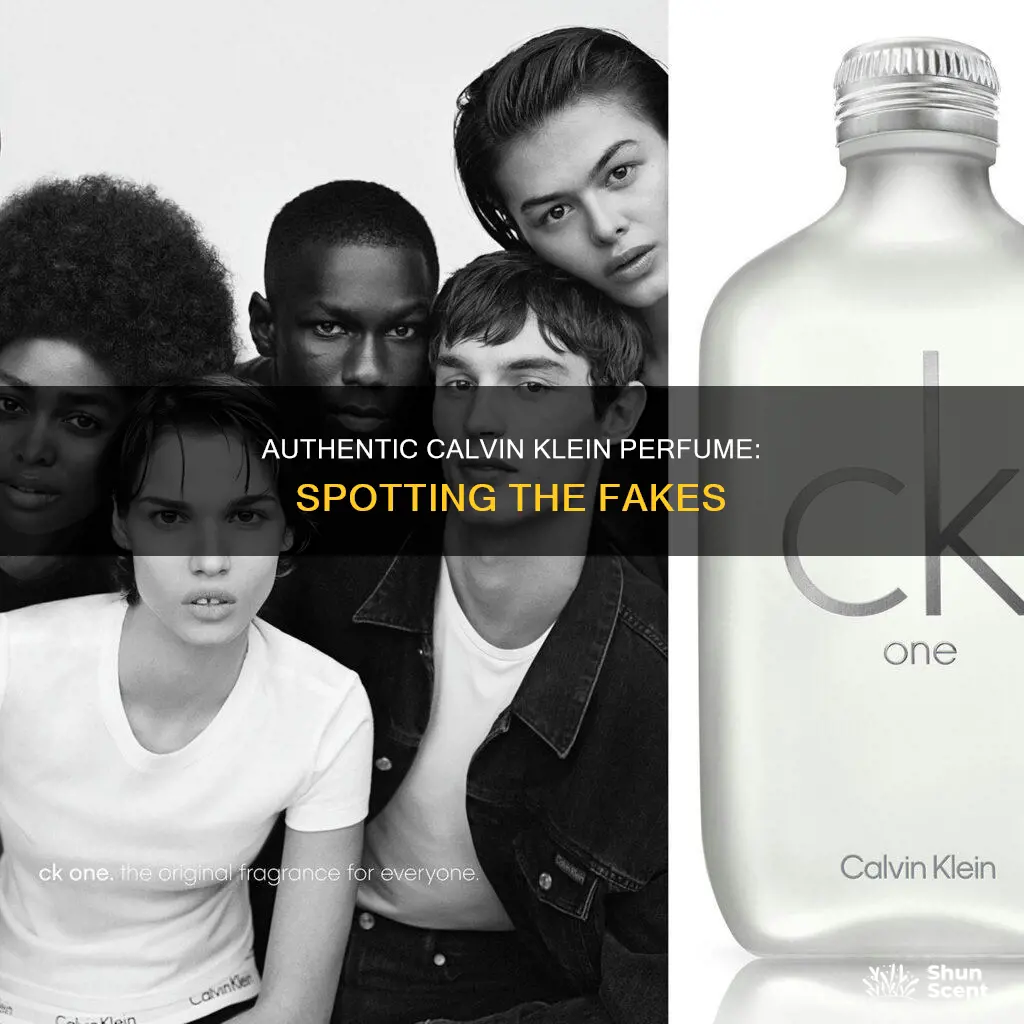 how to spot fake calvin klein perfume