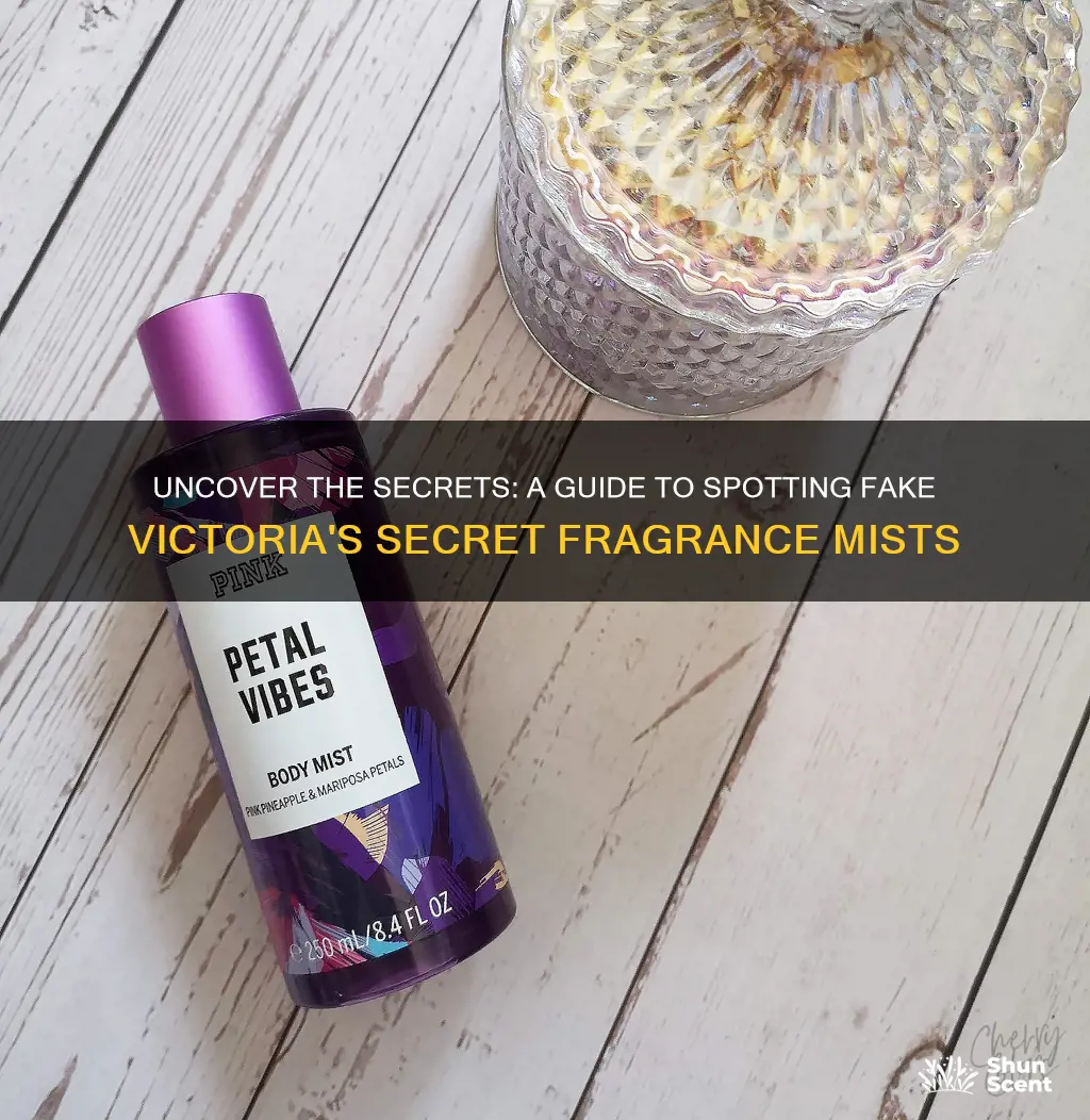 how to spot fake victoria secret fragrance mist