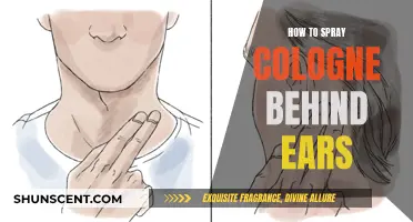 The Art of Applying Cologne: Behind the Ears