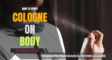 Spraying Cologne: Where and How to Apply on Your Body