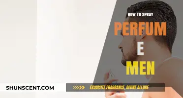 The Art of Spraying Perfume for Men