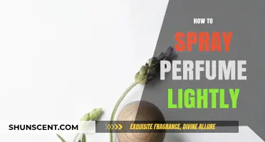 The Art of Spraying Perfume: A Light Touch