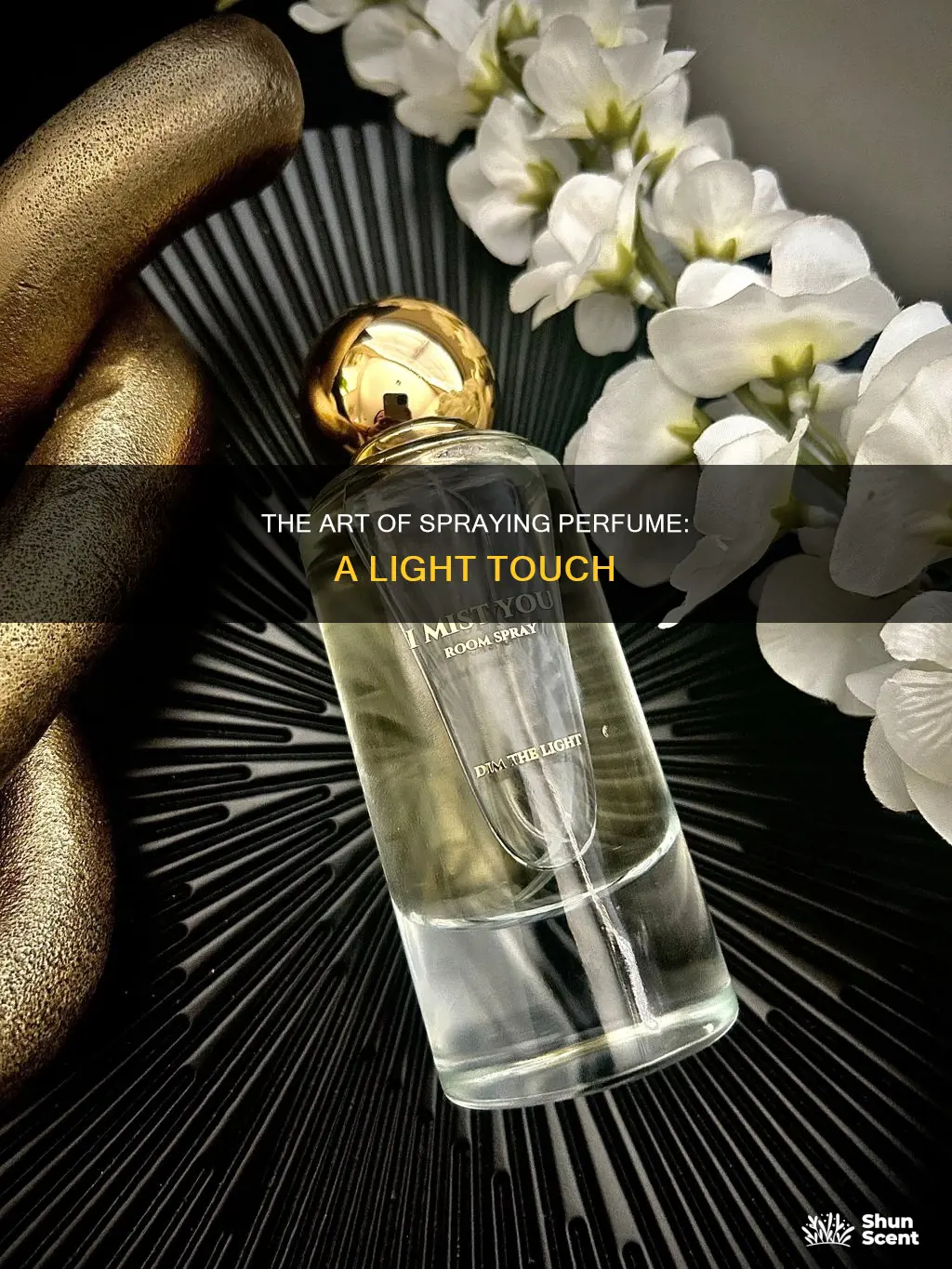 how to spray perfume lightly