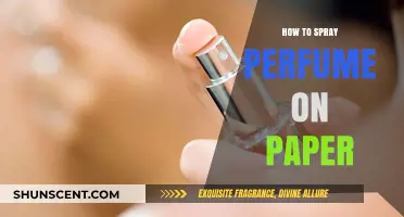 Spraying Scents: Mastering the Art of Perfume on Paper