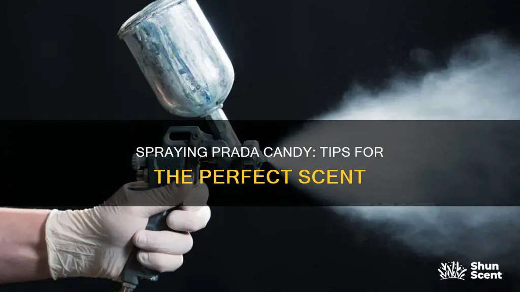 how to spray prada candy perfume